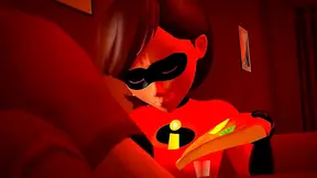 ElastiGirl Dominates Mr. Incredible in Hot Doggystyle Ride
