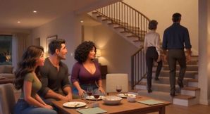 Steamy Weekend Surprise with Alluring Mature Stepaunt and Fiance Loving Approval - Ai Generated