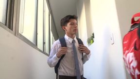 College gay couple prefer deep anal sex
