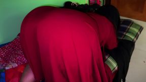 The Muslim maid slacks off at work &amp; gets Horney  on the bed &amp; Open big ass &amp; wet pussy &amp; want Anal Fuck from boss