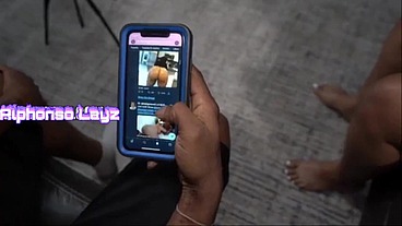 Muvaphoenix biggest black Ebony booty is screaming and creaming