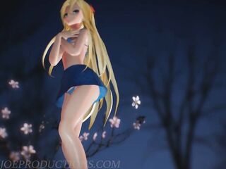 MMD SFW Blue Bikini lily - Chung Ha - Stay Tonight - 1082