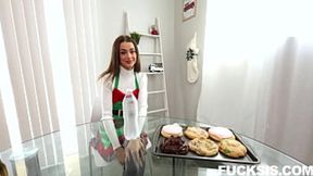 Raunchy Step-sister's Christmas Cream-Pie Frenzy with Joshua, Starring Nikki Nicole