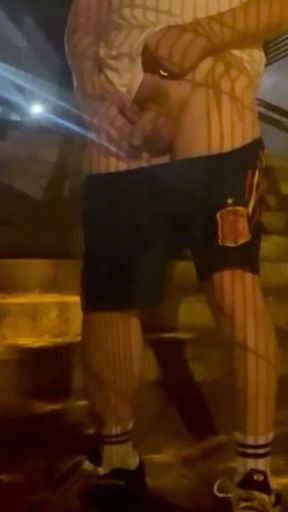 Compilation of Amateur Boys Pissing in the Street