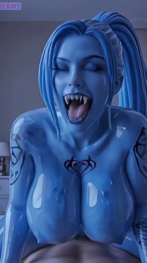 NEON DREAMS - BLUE COCK THIRSTY MONSTER   Clip 1
