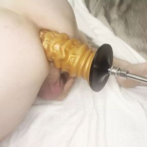 4K! Going DEEP With My Fuck Machine and My 16&quot; Silicone Toy!