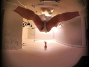 Tighten Etchu loincloth and enjoy enemagra and dildo in 3D