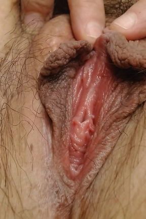 Closeup Big Thick Pussy Lips Pussy Spreading Gape