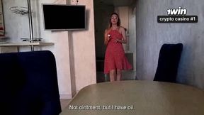Step-mom rubdown leads to super-naughty sex, her mummy body got me hooked on her dirty pussy, slutty chick likes it rough.