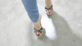 Stephanie sexy high heels teasing