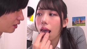 Time-stopping stud ravishes senior's lips, lascivious lesbian Japanese orgies await