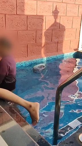 Komal was getting into the swimming pool for the first time, the husband was getting down from behind, fucking in the&hellip;   Clip 2
