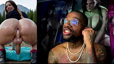 Petite trans amateur rides big cock and twerks