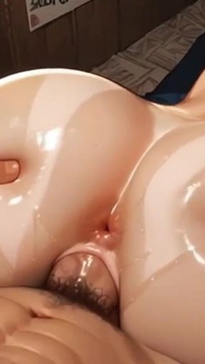 Anime Doggystyle Wet Pussy Fuck! Moaning Sex