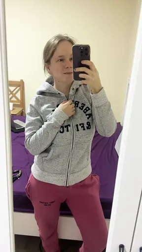 Lovely American stepdaughter humiliates with big natural tits