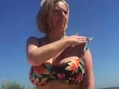 Blonde amateur milf does anal on pov camera 21