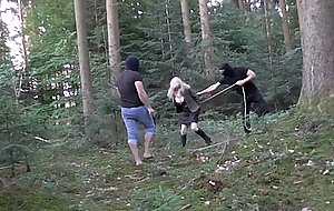 Tranny captured deep in the woods