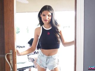 SheHerGirls - Neighbor Creepin' Gone Right: Tattooed TS Seduction