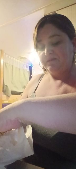 Goddess Eating Pizza