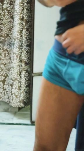 Taking my penis out from my underwear