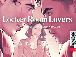 ASMR Audio Porn: Bisex Male+Male+Female Locker Room Trio Screw – Voyeur, Giving a kiss & Messy Talk – Erotic Audio Roleplay for Honeys