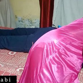 Indian Bhabi having fun with Customer At night.