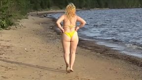 My Beach - yellow bikini