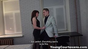 Intense European Lingerie Handjob with Sexy Courtesan Rose