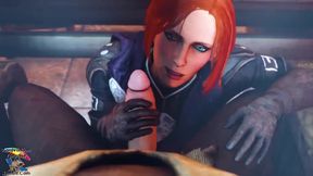 Honeydrop Interrogation - Leliana From Dragon Age Sucks A Cock Balls Deep