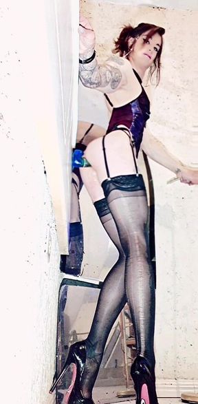 Take It in Standing Doggy Ass Dildo Fuck