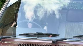 Louise Cranks the Stubborn â€™84 VW Polo: Frustrated Pedal Pumping in Purple Mary Janes