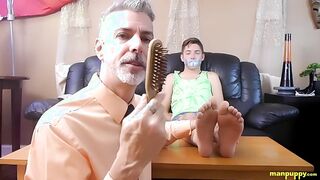 Richard Lennox Uses Roped Devin Jones For His Demonstration