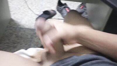Masturbation sitting at my desk while working