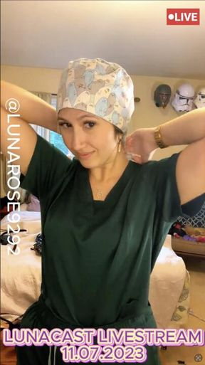 THROWBACK NOV 7, 2023 LIVESTREAM (Never sold) Was a very fun LIVE! Try on PPE, Ball Gag play, Glove play and ASMR,  Stretch my booty, strip tease!MORE