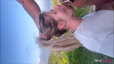 LOIRA mais gulosa do Brasil MAMANDO na praia