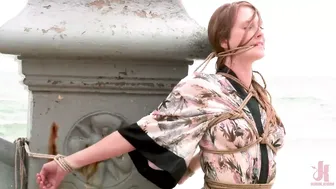 Ashley Lane Gets Soaked and Surrounded by Eager Onlookers with Hadley Mason