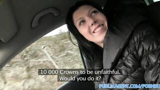 PublicAgent Young Black Haired Girl Fucks on Car Bonnet
