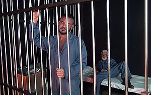 Jake Marshall fucks inmate Sean Harding in the cell