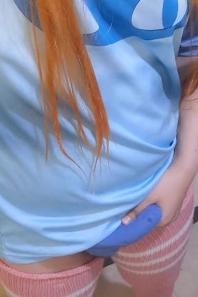 Futanari Gwen Tennyson Cosplay Jerking His Cock off and Huge Load Cumshot