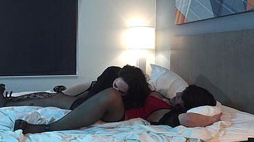 Deepthroating Huge Trans Cock