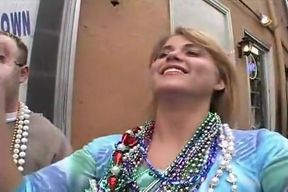 Mardi Gras pussy flashing