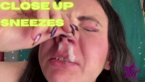 Close Up Underneath Sneezes - WMV