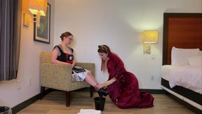 Tessa &amp; Kat's Medieval Foot Worship 4K POV Devotion Awaits!