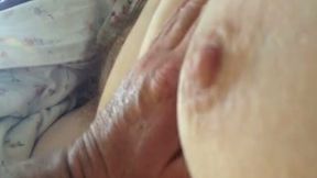 My fluffy mature wife jerks my micro penis in POV video