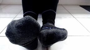 Toe Wiggling In Wool Socks