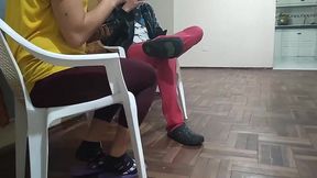 por fin logre follarme ala mejor amiga de mi esposa cuando se queda en casa que rica cojida es una gran puta