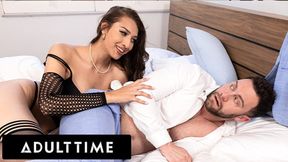 ADULT TIME - Bella Rolland, Big Busty stripper, Craves Mornings with Regretful Bachelor!