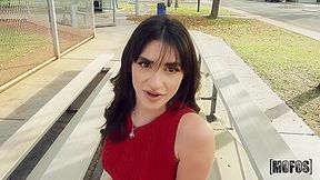 Naughty Mia Taylor Gets A Present Box With Anal Plug!