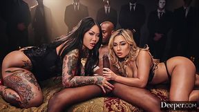 Deeper. BBC Hungry Baddies Kazumi And Connie Perignon Get Disciplined At Sex Party
