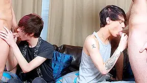 Fraser Jacobs Jaye Elektra Heat Things Up in Wild Threesome – GayXXX Hot Action